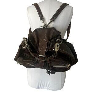 Rugby Ralph Lauren Leather Utility Backpack Bag Brown Distressed RRL Style Rare